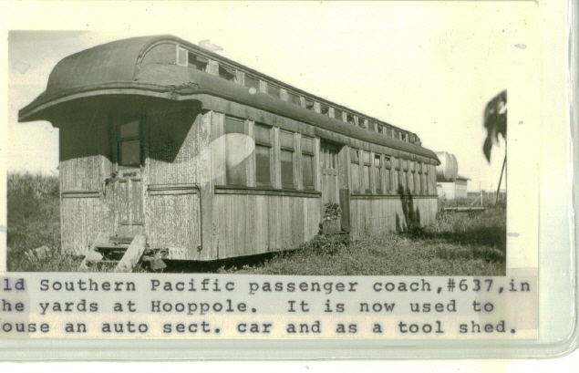 Old Southern Pacific Passenger Coach #637